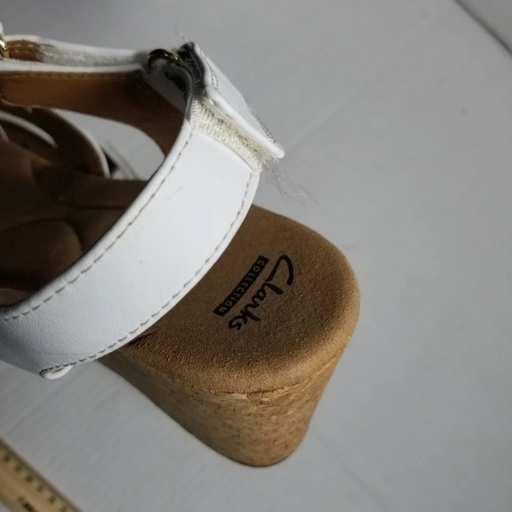 CLARKS COLLECTIONS SOFT CUSHION  WOMEN'S WEDGES SIZE 10